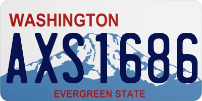 WA license plate AXS1686