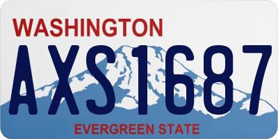 WA license plate AXS1687