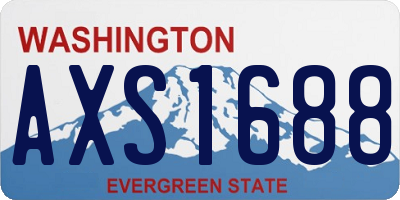WA license plate AXS1688