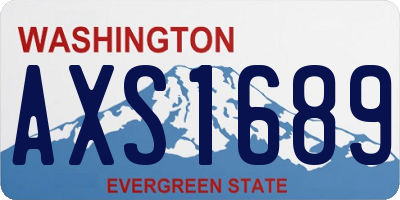 WA license plate AXS1689