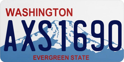 WA license plate AXS1690
