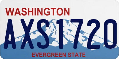 WA license plate AXS1720