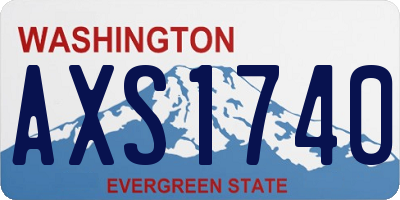 WA license plate AXS1740