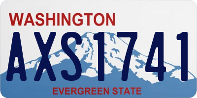 WA license plate AXS1741