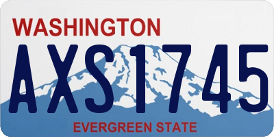 WA license plate AXS1745