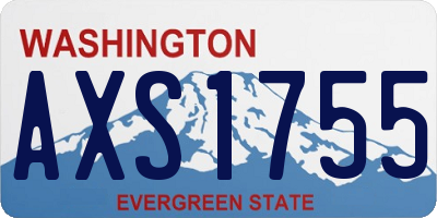 WA license plate AXS1755