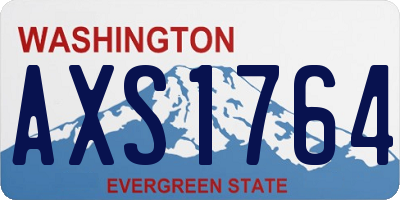 WA license plate AXS1764