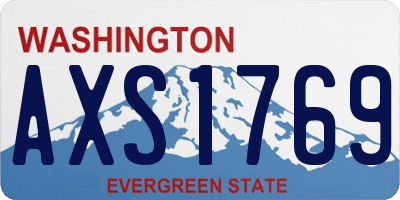 WA license plate AXS1769
