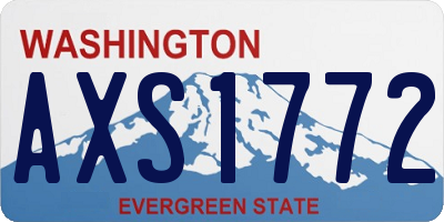 WA license plate AXS1772