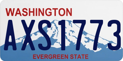 WA license plate AXS1773