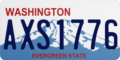 WA license plate AXS1776