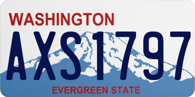 WA license plate AXS1797
