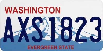 WA license plate AXS1823