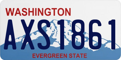 WA license plate AXS1861