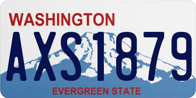 WA license plate AXS1879