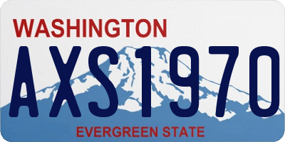 WA license plate AXS1970