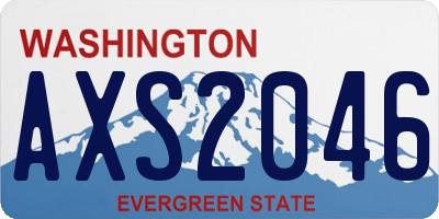 WA license plate AXS2046