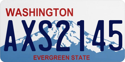 WA license plate AXS2145