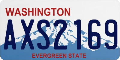 WA license plate AXS2169
