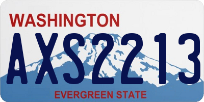 WA license plate AXS2213