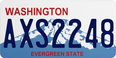 WA license plate AXS2248