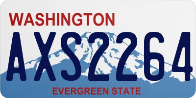 WA license plate AXS2264