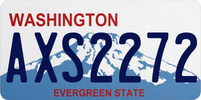 WA license plate AXS2272