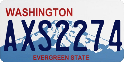 WA license plate AXS2274