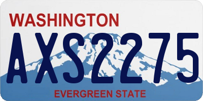 WA license plate AXS2275