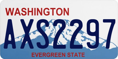 WA license plate AXS2297