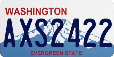 WA license plate AXS2422