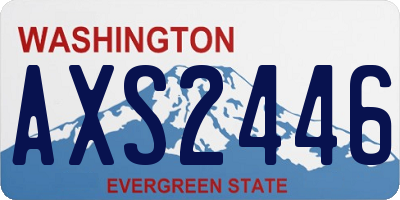 WA license plate AXS2446