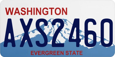 WA license plate AXS2460