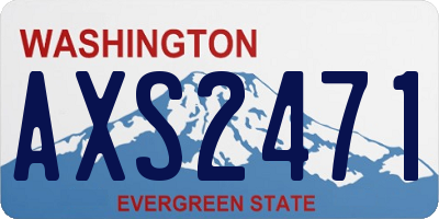WA license plate AXS2471