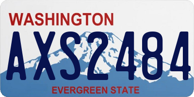 WA license plate AXS2484