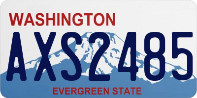 WA license plate AXS2485