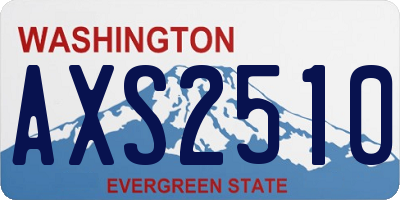WA license plate AXS2510