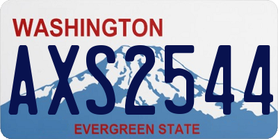 WA license plate AXS2544