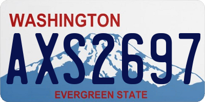 WA license plate AXS2697