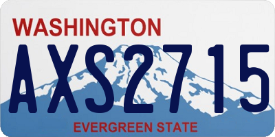 WA license plate AXS2715