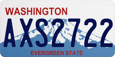 WA license plate AXS2722
