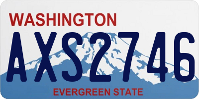 WA license plate AXS2746