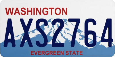 WA license plate AXS2764