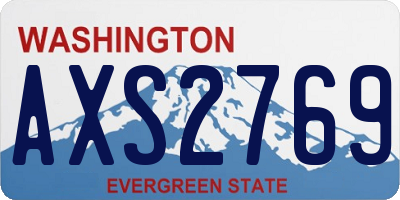WA license plate AXS2769