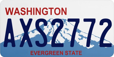 WA license plate AXS2772