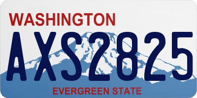 WA license plate AXS2825