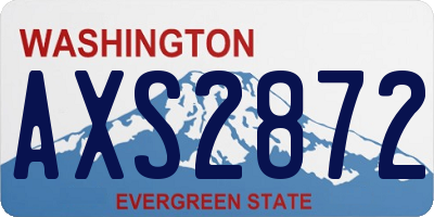 WA license plate AXS2872