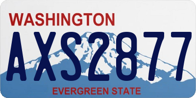WA license plate AXS2877