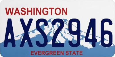 WA license plate AXS2946