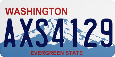 WA license plate AXS4129